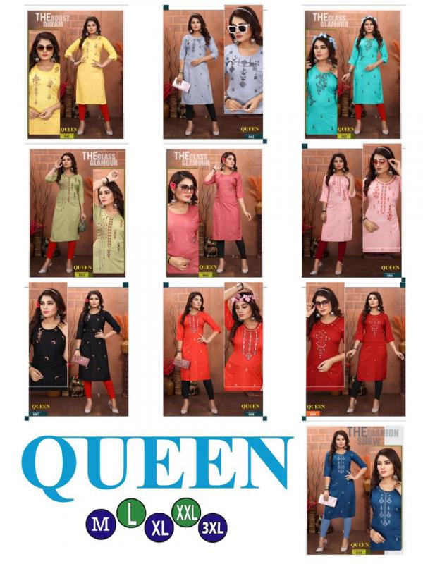 Trendy Queen Vol 1 Rayon Exclusive Designer Kurti Collection